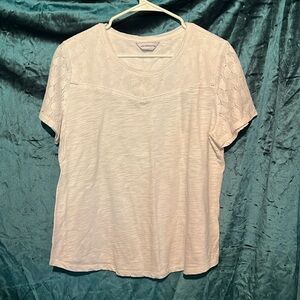 Liz Claiborne white lace top